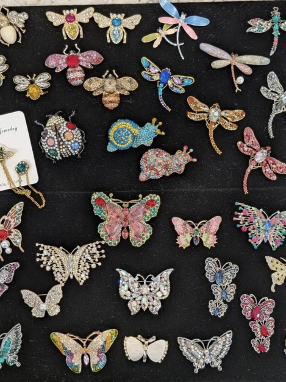 Multicolor Rhinestone Brooch Jewelry Listing For Sale